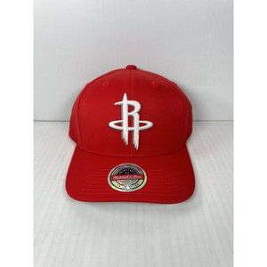 MENS Mitchell & Ness Red NBA Houston Rockets Team Ground Redline Snapback - OSFA